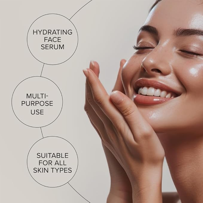 ZAAINA Extra Glow Face Serum – Hydrating Face Oil for Dry, Dull & Sensitive Skin – Lightweight Moisturizer & Natural Primer for Makeup – With Rosehip Oil, Pumpkin Seed & Vitamin E – 1oz Bottle