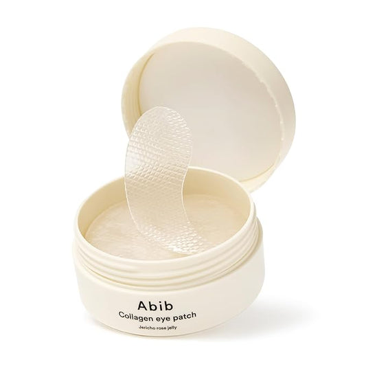 Abib Collagen Eye Patch Jericho Rose Jelly 60 Patches, Korean Under Eye Patches for Puffy Eyes and Dark Circles, Anti-Wrinkle, Collagen, Caffeine, Niacinamide, Ceramide, Antioxidant, Skin Care