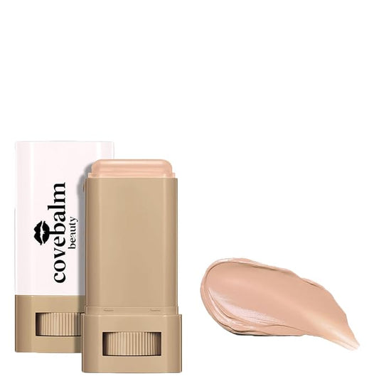 Cove Balm Beauty Skin Tint,Solid Tinted Serum Boosted Skin Tint Balm, Facial Color Correct, Radiant & Dewy Finish, Face Tinted Foundation, Covebalm Foundation Stick For Face Makeup (#05)