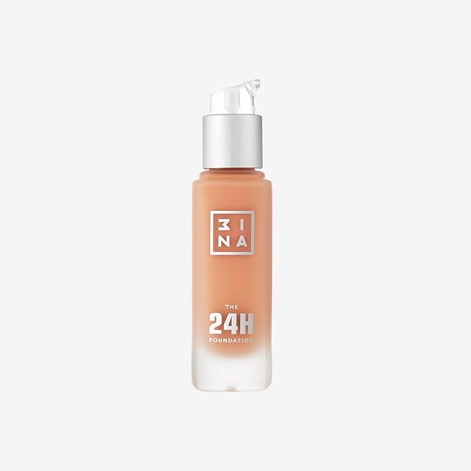 3INA The 24H Foundation 612-24H Long-Wearing Formula - Medium To High Buildable Coverage - Smooth Matte Finish - Expanded Shade Selection - Waterproof, Cruelty Free, Vegan Makeup - 1.01 Oz