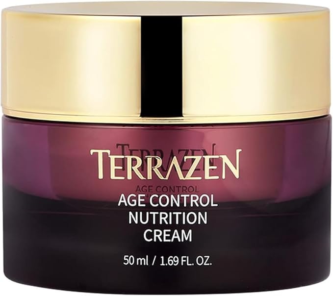 Terrzen Korean Face Cream Age Control Nutrition, 1.69 fl.oz. (50ml), Reduce Wrinkle, Hyaluronic Acid + Plant Stem Cell + Real Protein + Plant Squalane