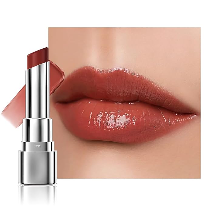 1Pcs Tinted Lip Balm Moisturizing Lipstick – Warm Orange Brown Sheer Hydrating Lip Color for Dry Lips – Nourishing Lip Balm for All Women with a Subtle Natural Scent (S03 Autumn)