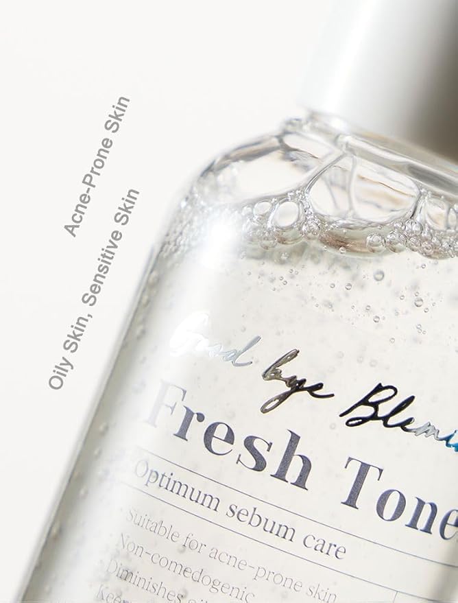 MIZON Goodbye Blemish Fresh Toner, BHA, Niacinamide for Excessive Sebum, Troubled Skin, Acne Treatment, Breakout Treatment, Korean Skincare, Acne Spot Treatment, Smooth Skin (120ml/4.05 fl. oz.)