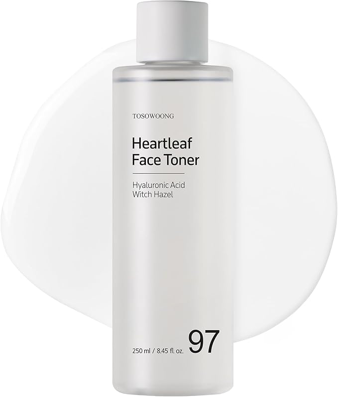 Heartleaf Face Toner with 970,200ppm Heartleaf Water, Centella, Hyaluronic Acid, Witch Hazel, Trouble Care, Acne-Prone, Calming, Hydrating, Purifying, Korean Skin Care, 250ml, 8.45 fl.oz.