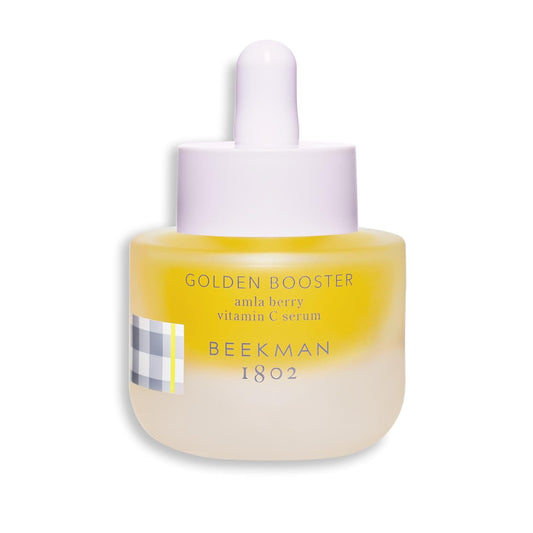 Beekman 1802 Golden Booster Amla Berry Face Serum - Fragrance Free - 0.5 fl oz - Plant-Based Vitamin C Alternative - Good for Sensitive Skin - Cruelty Free