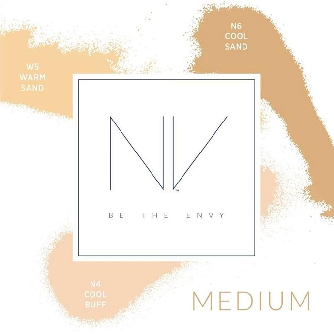 NV BB Perfecting Mist Foundation Buildable Coverage Professional Airbrush Makeup with Plant-based Stem Cell Polypeptides, Vitamins A, D, E and Aloe, 1.5 ounces, Cool Sand