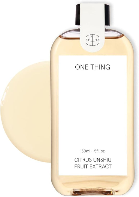 ONE THING Citrus Unshiu Fruit Toner (Tangerine Extract) 5.07 Fl Oz | Hydrating Revitalizing Facial Extract, Uneven Dull Skin, Vitamin C | Acne Scars Dark Spots Pigmentation | Vegan Korean Skin Care