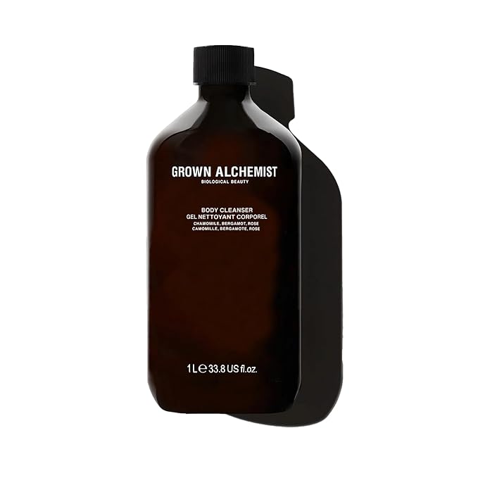 Grown Alchemist Body Cleanser REFILL: Chamomile, Bergamot & Rose Gentle Body Wash that Hydrates and Cleanses Skin (1L).