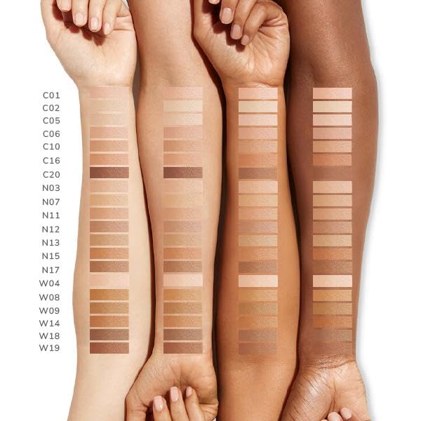 FARMASi Vfx Pro Foundation, Full Coverage Liquid Cream, Lightweight Long Lasting Coverage, Breathable Skin Moisturizer with Color True Matte Blending, Face Makeup, 1 fl. oz / 30 ml - Cool Dark 20