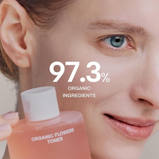 Whamisa Organic Fermented Flower Deep Rich Toner, 97.4% Organic, Facial Toner, Essence, Damask Rose Flower Oil, Waterless Formula, Postbiotics, Hydrating, Moisturizing (200ml)