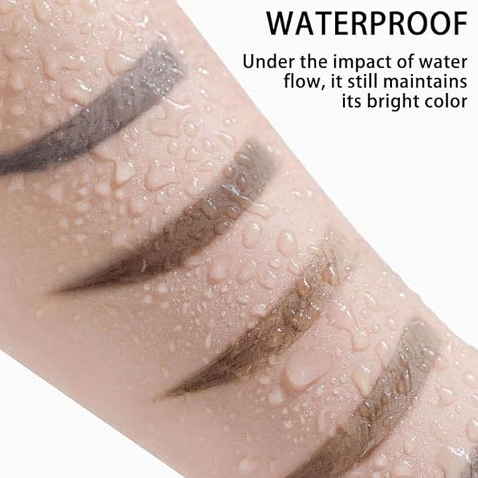 2pcs Black Tattoo Eyebrow Gel Tinting, Waterproof & Transfer-proof for Fuller Brows, Suitable for All Skin Types (Black, 2Pcs)