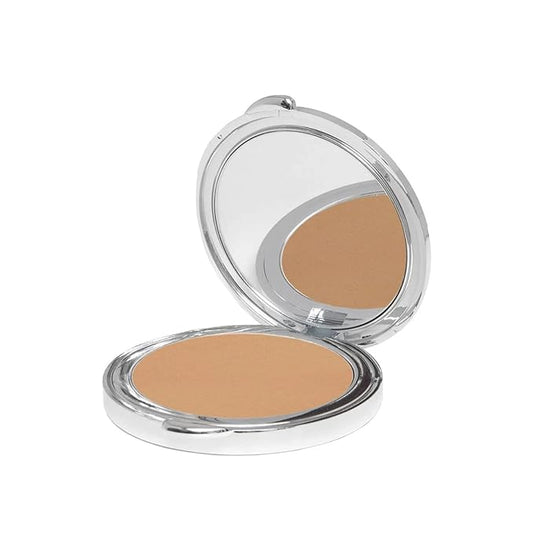 La Bella Donna Compressed Mineral Foundation - Amber, 12 oz Pressed Powder Makeup for All Skin Tones, Long Lasting Full Coverage Sun Kissed Tan