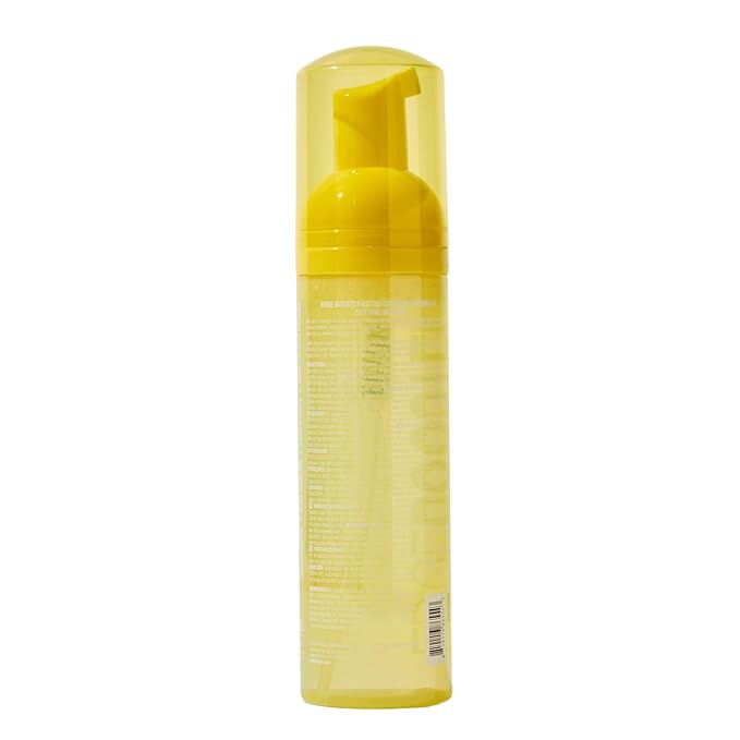 Style Factor EDGE BOOSTER Extra Strength Setting Mousse – Frizz Control, Extra Volume, and Conditioning – 6.4oz Yellow Quartz Mousse for Curly Hair