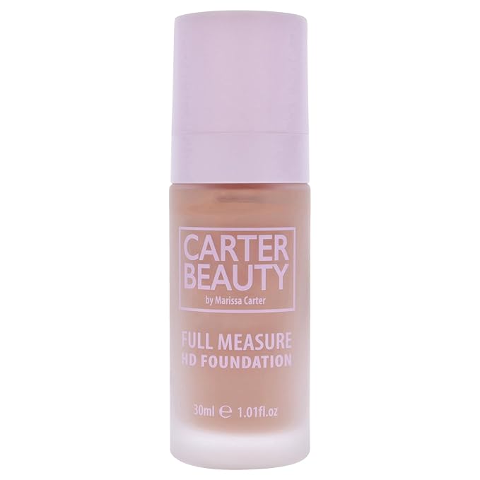 Carter Beauty By Marissa Carter Full Measure HD Foundation- Water-Based, Super Soft Skin Perfector - Vegan And Cruelty Free, Paraben And Sulfate Free - Shortbread - 1.01 OZ
