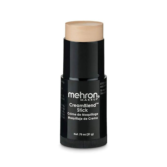 Mehron Makeup CreamBlend Stick | Face Paint, Body Paint, & Foundation Cream Makeup | Perfect for Halloween .75 oz (21 g) (Light 3)