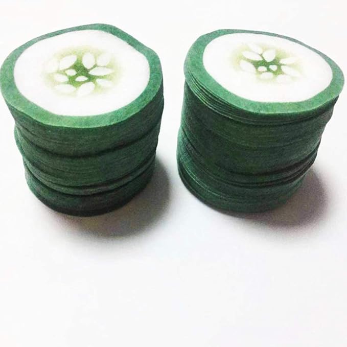 100pcs Under Eye Pads Disposable Cucumber Print Non-Woven Eye Patches Eyelash Pad DIY Eye Care Tool for Home Travel and Salon