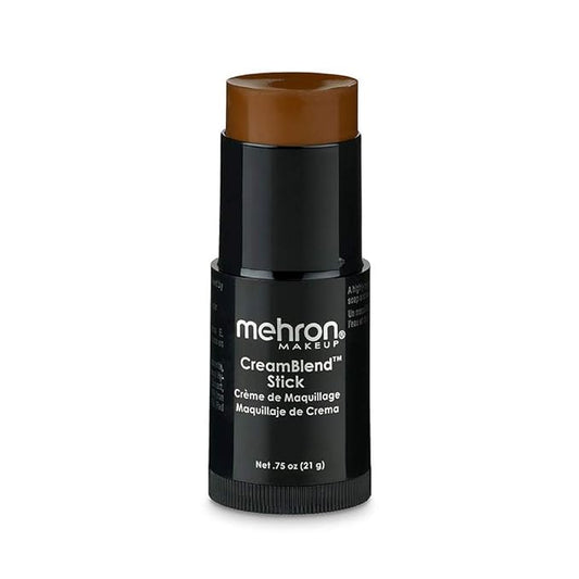 Mehron Makeup CreamBlend Stick | Face Paint, Body Paint, & Foundation Cream Makeup | Body Paint Stick Perfect for Halloween Makeup .75 oz (21 g) (Dark 2)
