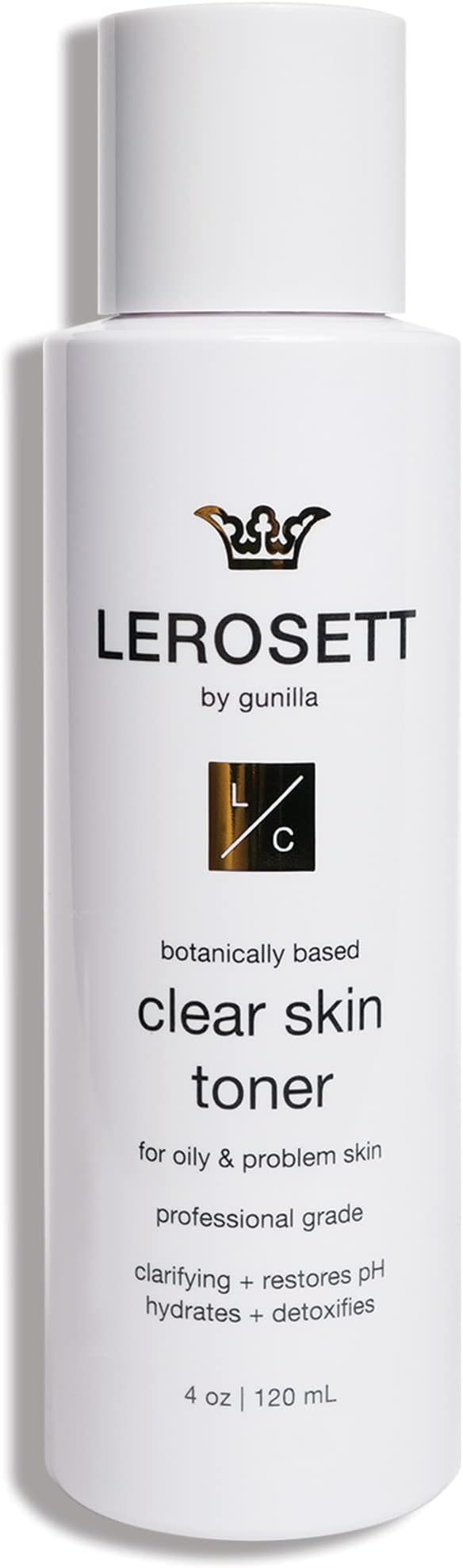 LEROSETT Toner for Clear Skin Aloe Vera Based Toner with Glycolic Acid & 10 Calming Botanicals Helps Reduce Irritation, Future Blemishes, Blackheads, and Tightens Pores, Natural, Vegan - 4 oz