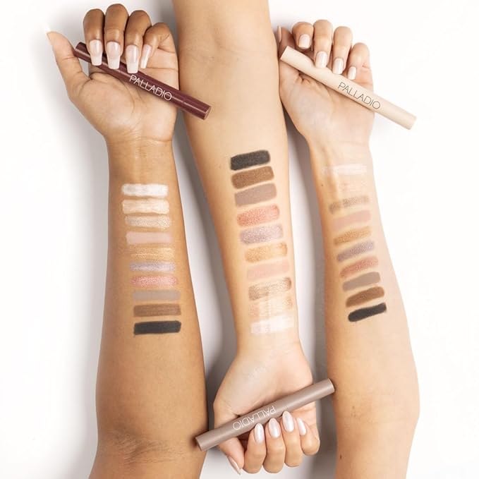 Palladio Waterproof Eyeshadow Stick with Blending Sponge, Long Lasting & Effortless Application, Smudge Free & Crease Proof Formula, Matte & Shimmer Shades, Buildable Eye Shadow (Bronze Shimmer)