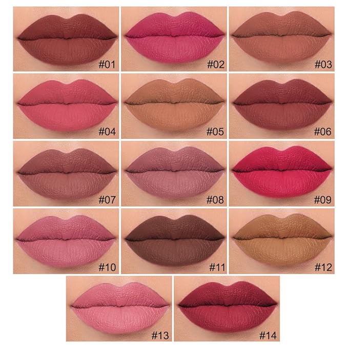 3Pcs Longwear Liquid Lip Liner Stain Marker Pen Set Long Lasting Waterproof, Mauve Dusty Pink Red Matte Permanent 24 Hour Lip Liner and Lipstick Combo, Color Stay Lipliner All Day, Lip Stains peel off