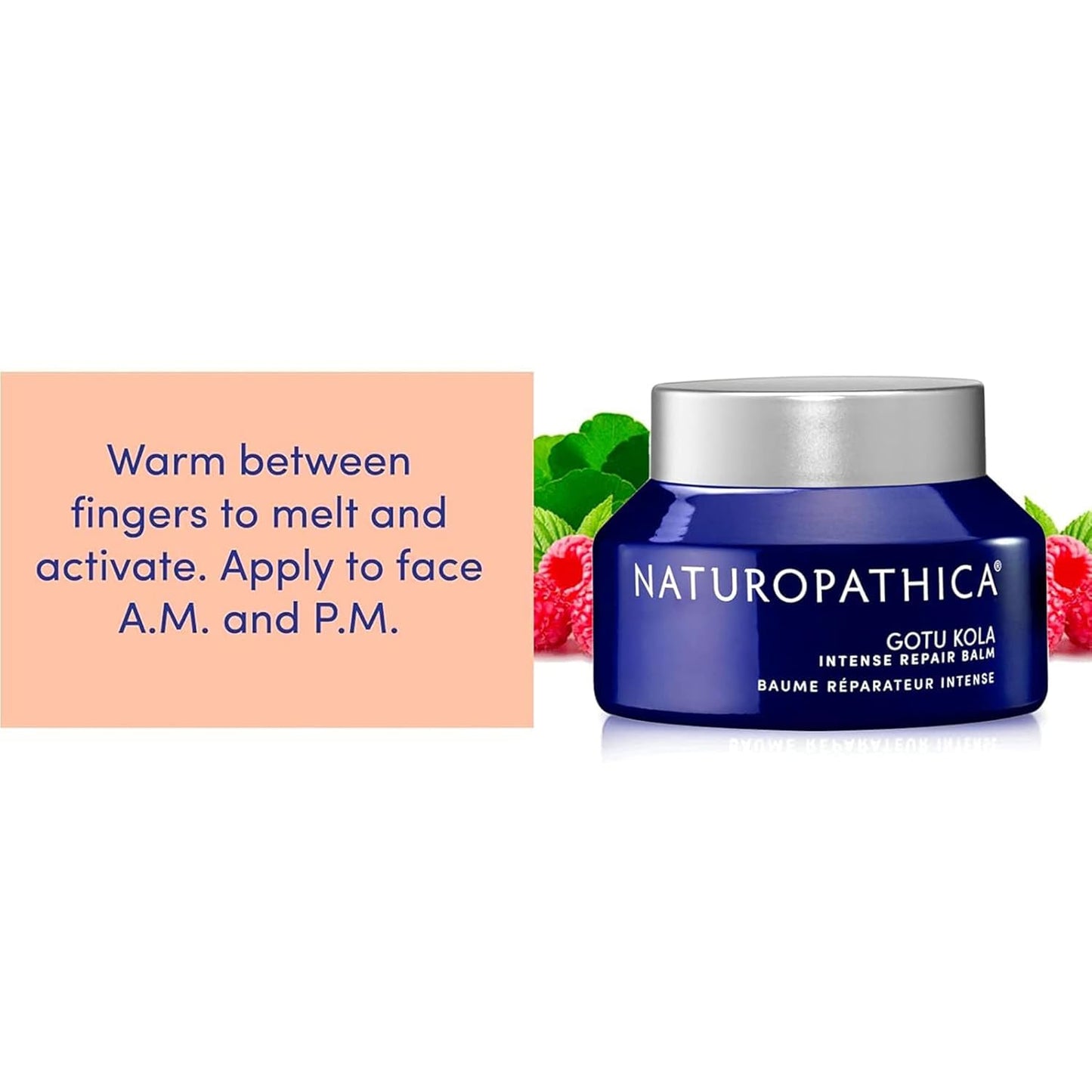 Naturopathica Gotu Kola Intense Repair Balm, Daily Facial Moisturizer for Skin Barrier Repair, Hydrating Face Cream to Help Reduce Redness, 2.8 oz