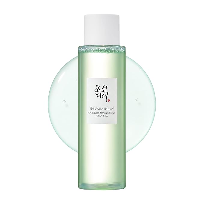 Beauty of Joseon Green Plum AHA BHA Toner Refreshing Facial Essence Moisturizer Mild Exfoliating Salicylic Acid for All Skin Types, Korean Skin Care for Men Women 150ml 5.27 fl.oz
