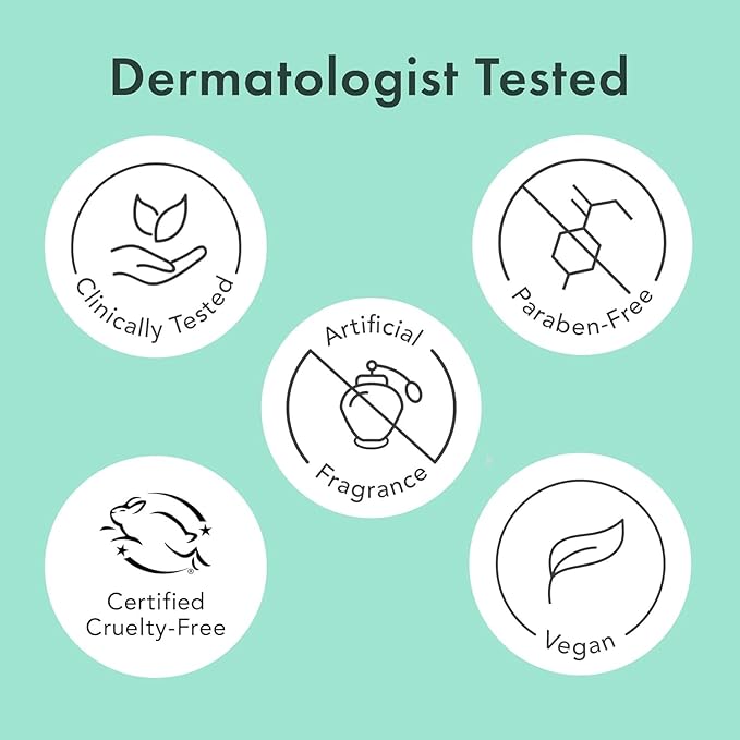 Rael Miracle Clear Face Wash – Gentle Exfoliating Cleanser with Succinic Acid & Minerals, Hydrating Formula for Daily Use, Ideal for Acne-Prone, Dry, Sensitive & Oily Skin, Vegan (5 fl oz)