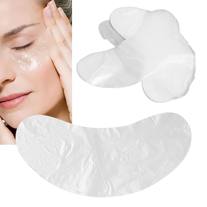 100pcs Under Eye Patches, Disposable DIY Eye Paper, Disposable Eye Skin Care Pads Promote Absorption Water Locking Beauty Salon Eye Sheet for Moisturizing Beauty Makeup Tools