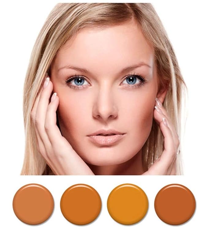 4pc MEDIUM complexion Professional Airbrush Cosmetic Makeup Set 1/2 oz bottles