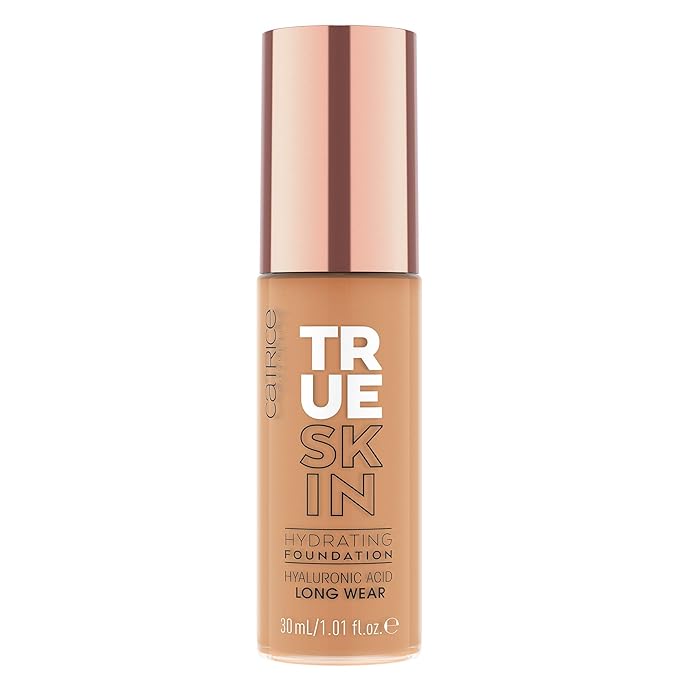 Catrice | True Skin Hydrating Foundation | Lightweight Buildable Coverage with Hyaluronic Acid and Watermelon Seed Oil | Vegan & Cruelty Free (070 | Warm Caramel)