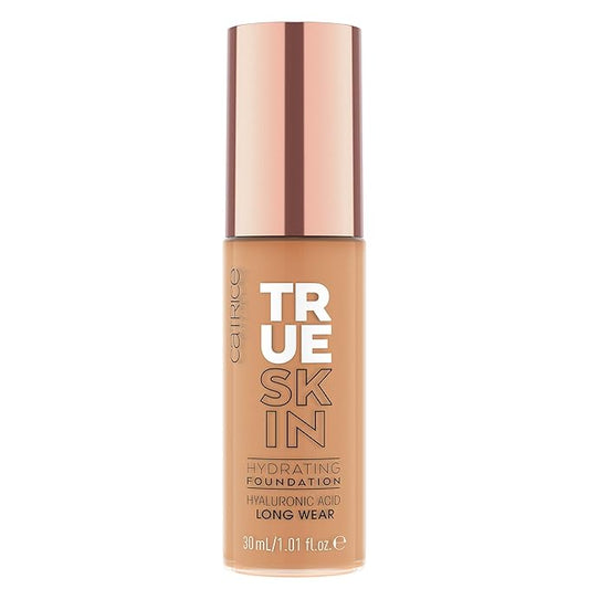 Catrice | True Skin Hydrating Foundation | Lightweight Buildable Coverage with Hyaluronic Acid and Watermelon Seed Oil | Vegan & Cruelty Free (070 | Warm Caramel)