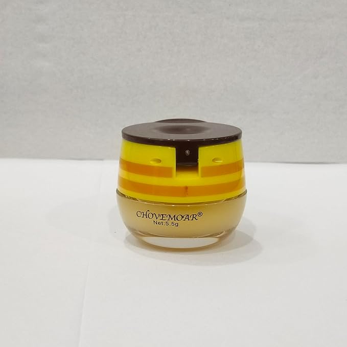 2 PCS Bee Honey Lip Balm Honey Pot, Bee Honey Lip Mask, Reduces Lip Lines, Hydrate & Moisturizing Lip Skin Care, Prevention Dry Cracked Lips, Bee Honey Lip Balm for Lip Repair Treatment