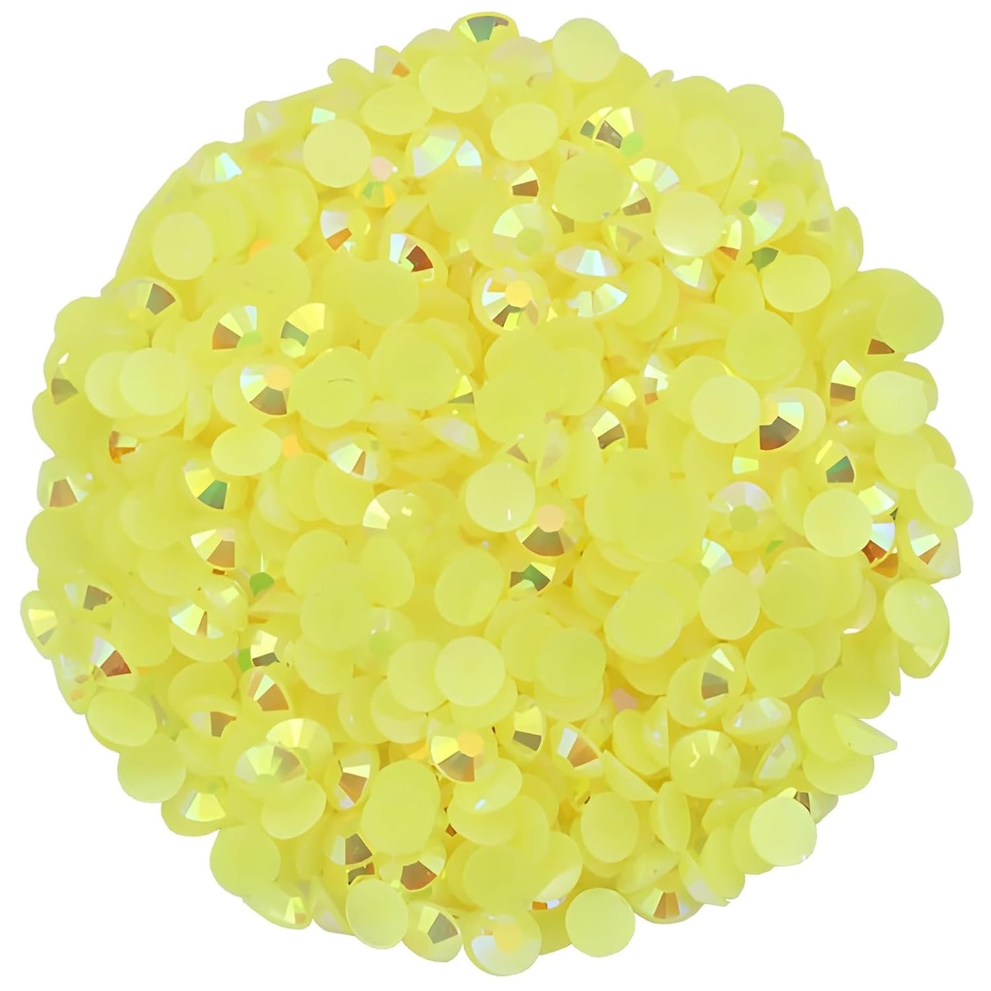 720 Pcs SS30 6mm Flatback Rhinestones for Nails Art Crafts Glitter Round Shine Gems AB Crystals DIY Clothes Shoes （Citrine AB）