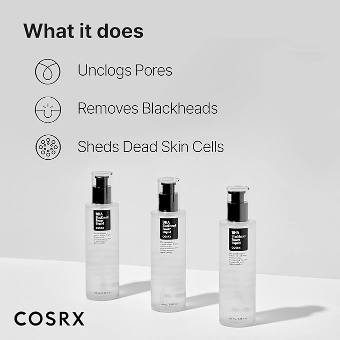 COSRX Niacinamide 2% + BHA 4% Blackhead Exfoliant Toner 3.38 fl.oz / 100ml, Korean Toner, Blackhead Remover, Pore Minimizer for Enlarged Pores, For All Skin Types, Korean Skin Care