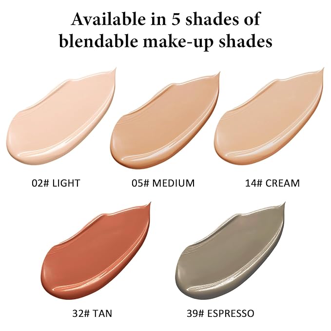 Liquid Foundation Makeup, Improves Uneven Skin Tone, Lightweight and Flawless Coverage for Hours 14# CREAM