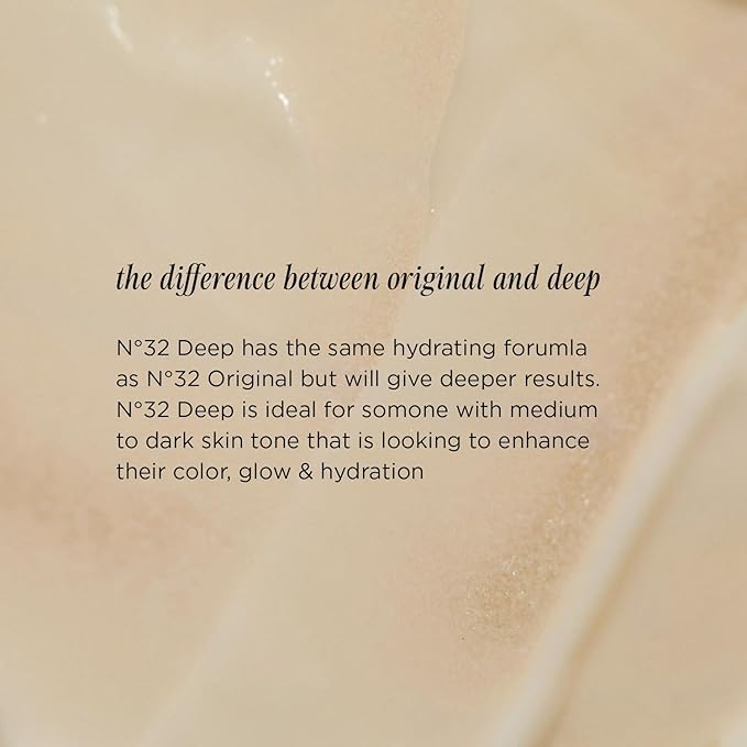 '+ Lux Unfiltered N°32 Deep Gradual Self Tanner, Hydrating Self Tanning Lotion with Shea Butter & Squalane - Non-Sticky, No Transfer, Natural-Looking Tan - Vegan & Cruelty-Free Sunless Tanner - Santal