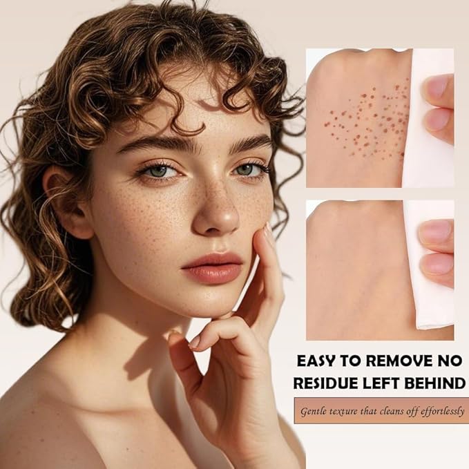 Freckle Stamp Pen, Waterproof Fake Freckles Makeup Tool, Upgrade Liquid Faux Freckles Pen, Quick-Dry, Long-Lasting, Lifelike, Natural Sunkissed Makeup, with Multi-Prong Precision Stamp Head (Light)