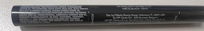 Palladio Waterproof Eyeshadow Stick with Blending Sponge, Long Lasting & Effortless Application, Smudge Free & Crease Proof Formula, Matte & Shimmer Shades, Buildable Eye Shadow (Matte Black)