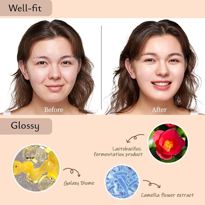 MOONSHOT KOREA Matte Fit Cushion Foundation Full Coverage Matte Finish, Breathable Makeup for Face, Long Lasting, Lightweight K-BEAUTY (23N Cosmic Beige, Matte Fit Cushion)