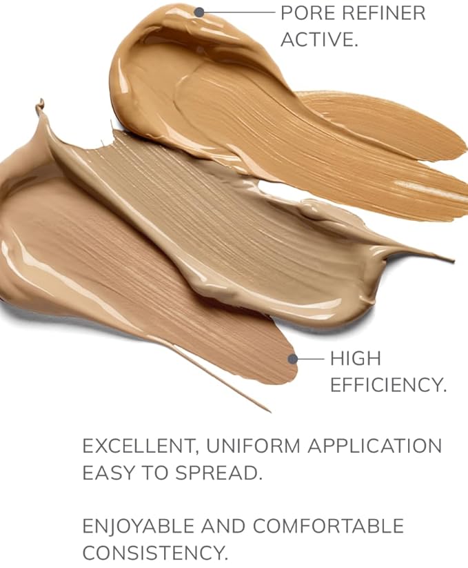 FARMASi Vfx Pro Foundation, Full Coverage Liquid Cream, Lightweight Long Lasting Coverage, Breathable Skin Moisturizer with Color True Matte Blending, Face Makeup, 1 fl. oz / 30 ml - Neutral Dark 17