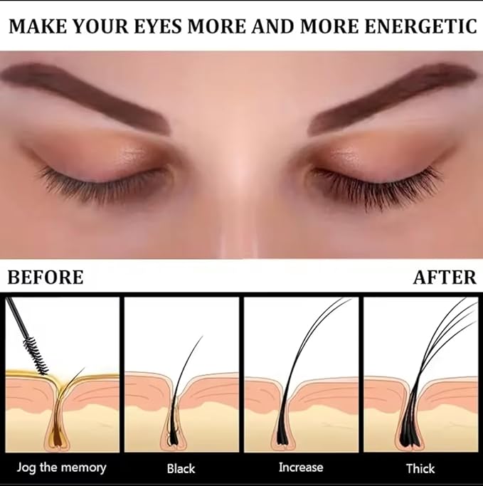 Eyelash Growth Serum, Pure Castor Oil, 0.34 fl oz with Applicator