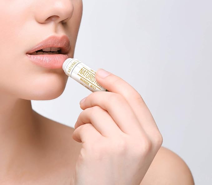 8-Pack Lip Balm Gift Set by Naturistick. Assorted Scents. 100% Natural Ingredients. Best Beeswax Chapsticks for Dry, Chapped Lips. Made in USA for Men, Women and Children