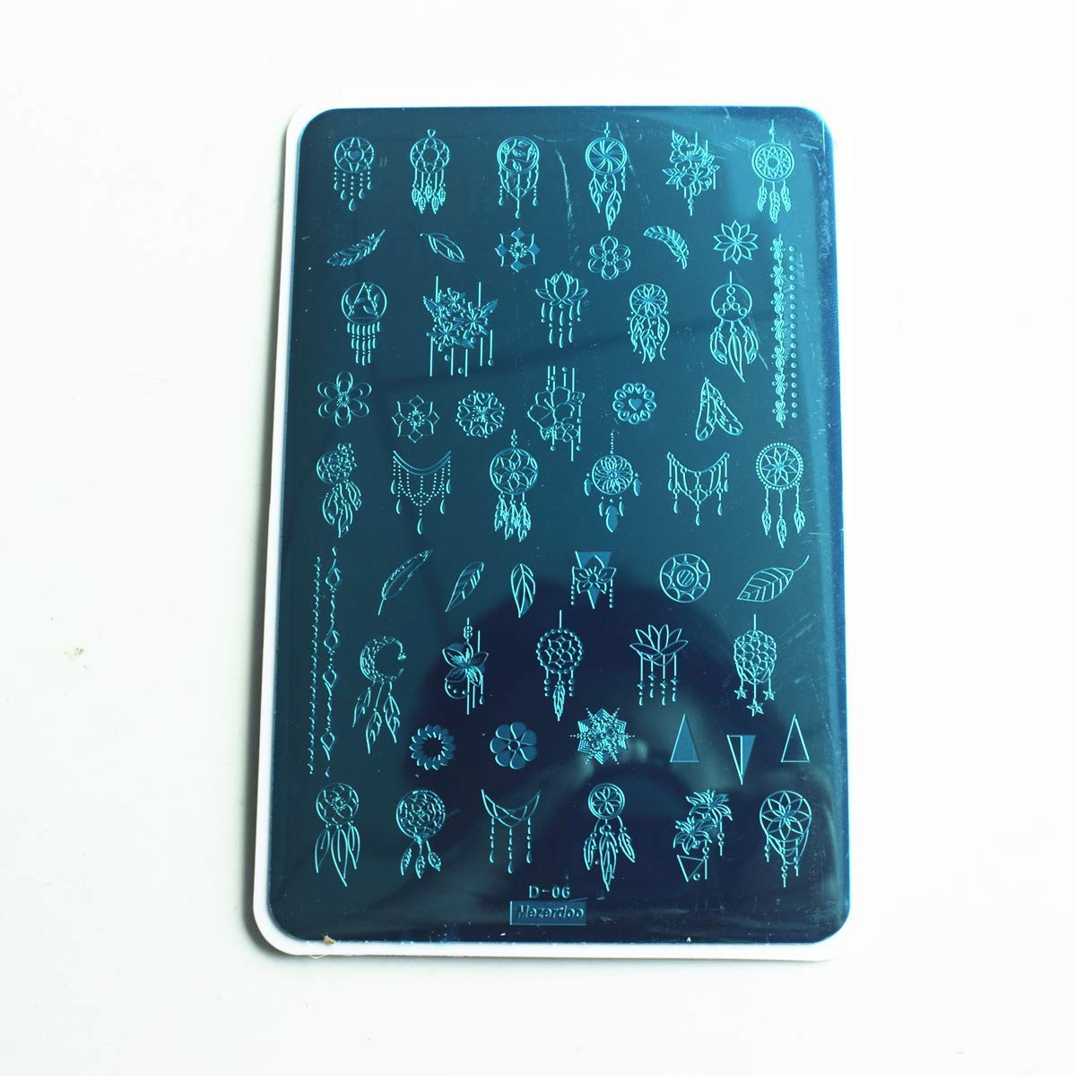 2pcs Mix Nail Art Stamp Template Dreamcatcher Feather Pendant Image Nail Stamping Plates Cute Animals Cartoon DIY Designs Manicure Stamper Plate Stencils