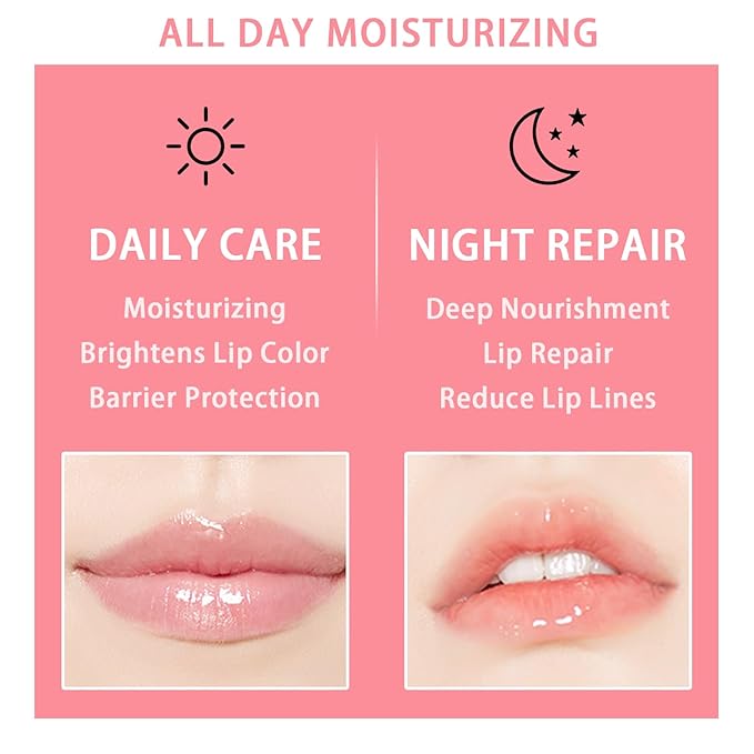 3 Pcs Bee Lip Balm Honey Pot, Honey Strawberry Watermelon Lip Mask Overnight, Moisturizing Sleeping Lip Mask, Hydrate Repair Prevent Dry Cracked Lip Care (Honey+Strawberry+Watermelon)