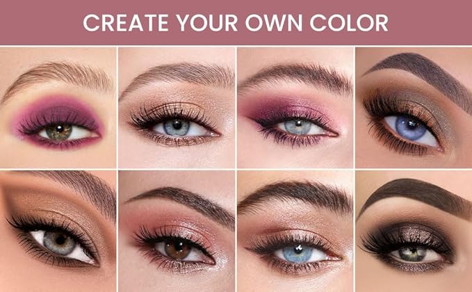 30 Colors Nude Champagne Gold Matte Shimmer Eyeshadow Palette with Brush for Eye Makeup,High Pigmented Pink Purple Brown Eye Shadow Primers Powder Palet de sombras de ojos-Big30