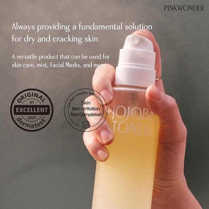 PINKWONDER USDA Organic Jojoba Oil (6.76oz, Jojoba Toner)