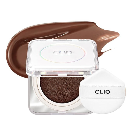 CLIO Kill Cover Founwear Cushion The Original – 20 Shades, Buildable Light to Medium Coverage, Natural Finish, Korean Makeup Foundation, Long-Lasting Skin Fit, 40C MOCHA