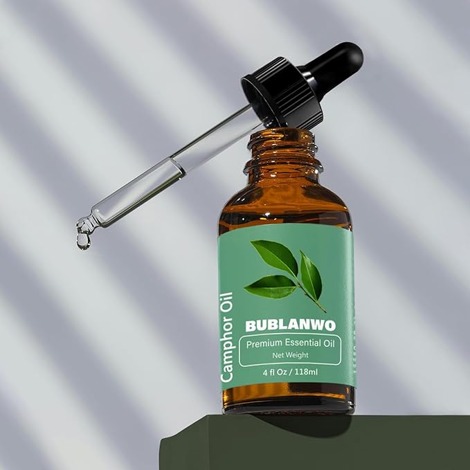 Organic Camphor Essential Oil for Damaged Hair Water Toner Spray for Face Skin Care Soaps Skin Hydration Bath Facial Mist Toner 118 ml