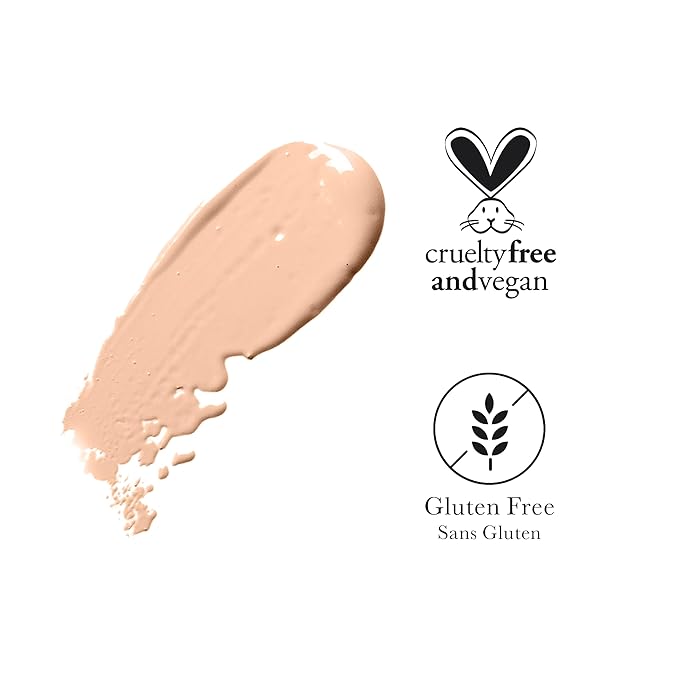 100% PURE Healthy Foundation Full Face Coverage Makeup, Liquid Matte Finish with Anti-Aging Benefits - Vegan Gorgeous Fruit Pigmented Sand Color (Light Medium with Neutral Undertone) - 1 Fl Oz