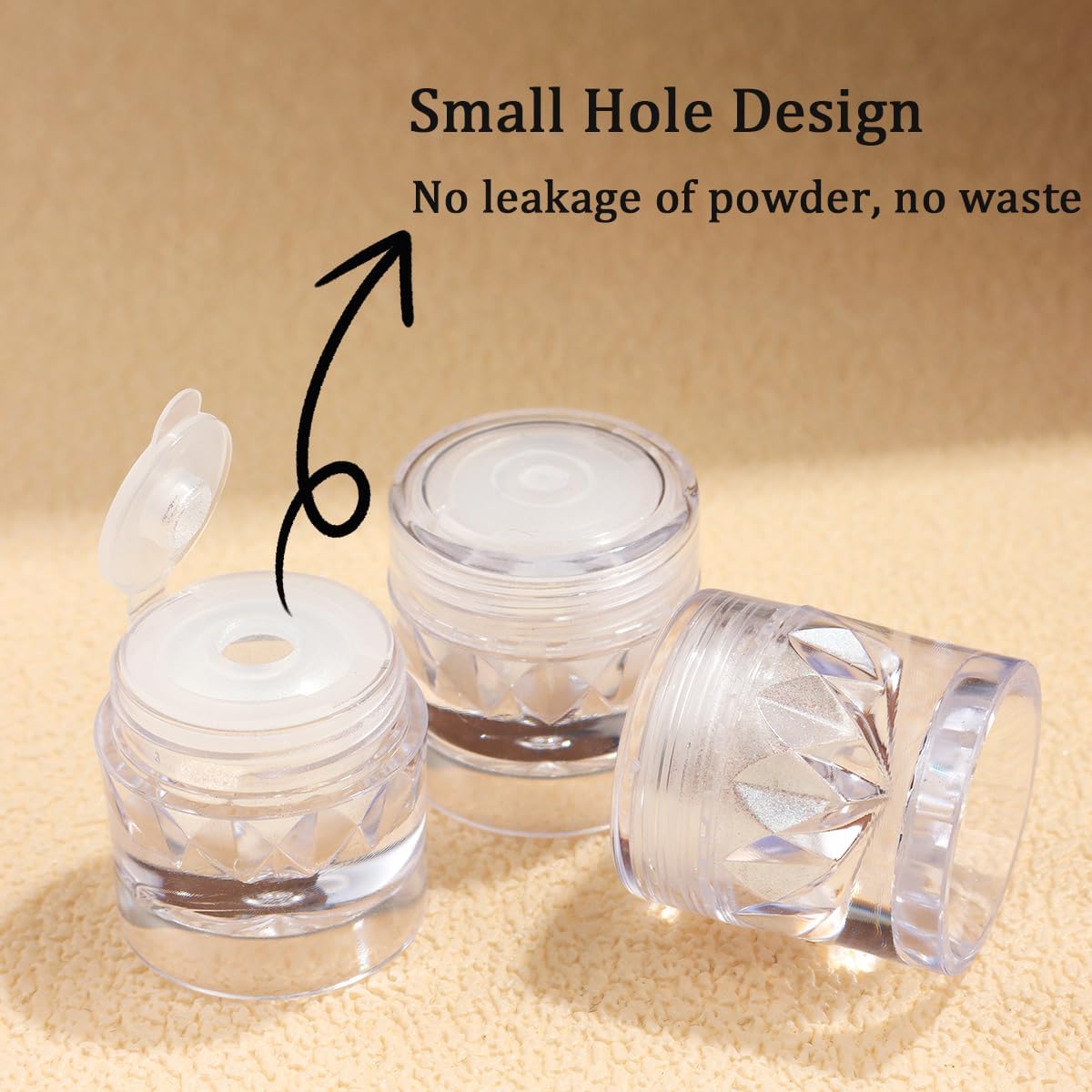 3Pcs Moonlight White Pearl Chrome Nail Powder, Super Glossy Clear Mirror Effect Holographic Pearl Nail Glitter Powder, Neon Ice Aurora Shimmer Sugar Pigment Dust for Nails Art Design